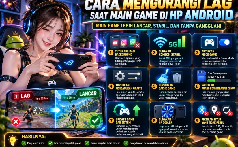 Cara Mengurangi Lag Saat Main Game di HP Android